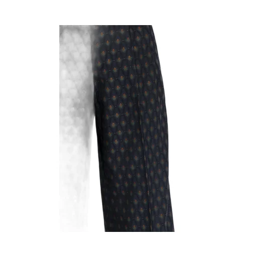 Decorative Pattern Straight Leg Pants