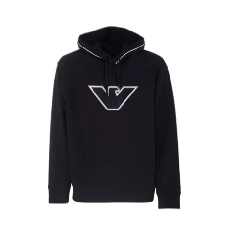 Logo-Embroidered Stretch-Cotton Hoodie
