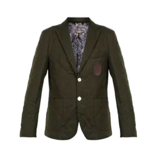 Single-Breasted Wool Suit Jacket