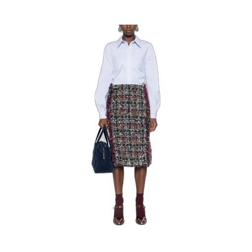 Woolen Plaid Skirt