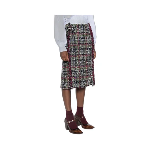 Woolen Plaid Skirt