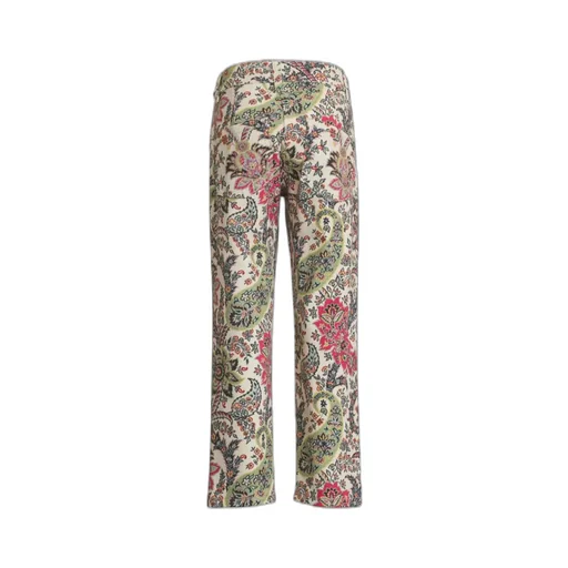 Paisley Printed Textured Trousers