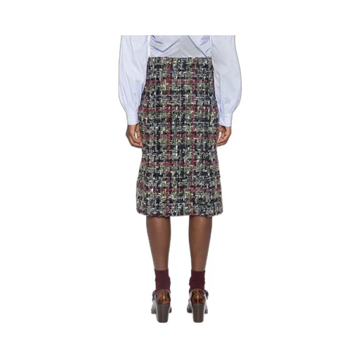 Woolen Plaid Skirt