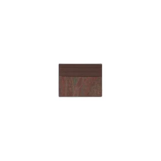 Paisley Card Holder With Pegaso Detail