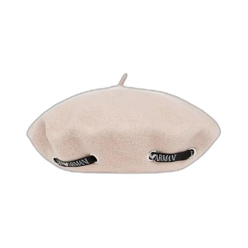 Logo-Strap Detail Beret