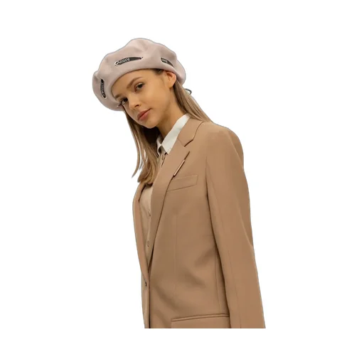 Logo-Strap Detail Beret