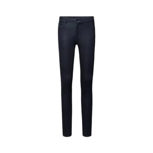 High-Waisted Slim-Cut Trousers