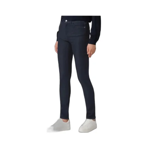 High-Waisted Slim-Cut Trousers