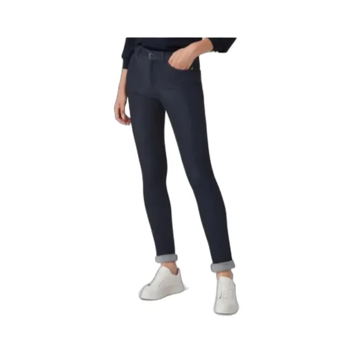 High-Waisted Slim-Cut Trousers