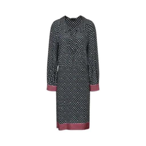 Doll-Neck Shirt Dress
