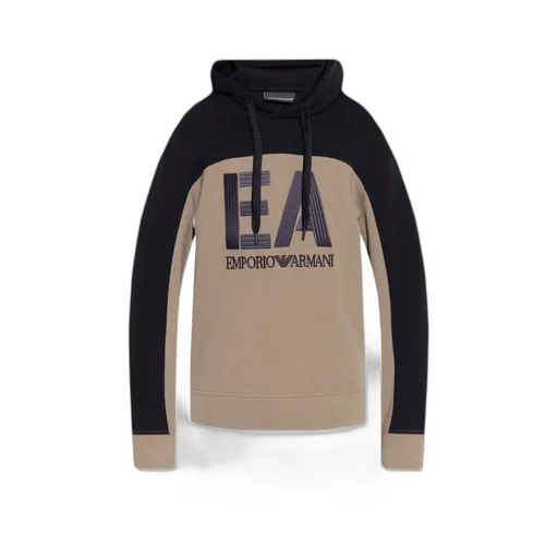 Logo-Embroidered Colour-Block Hoodie
