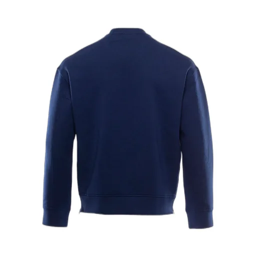 Blue Logo Round-Neck Sweater