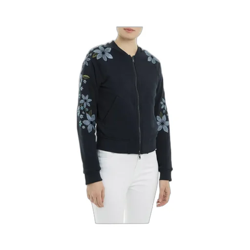 Long-Sleeved Zipper Coat