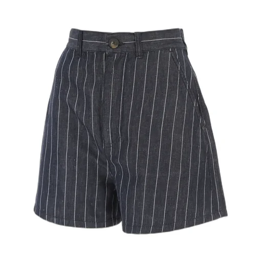 Striped High-Waisted Shorts