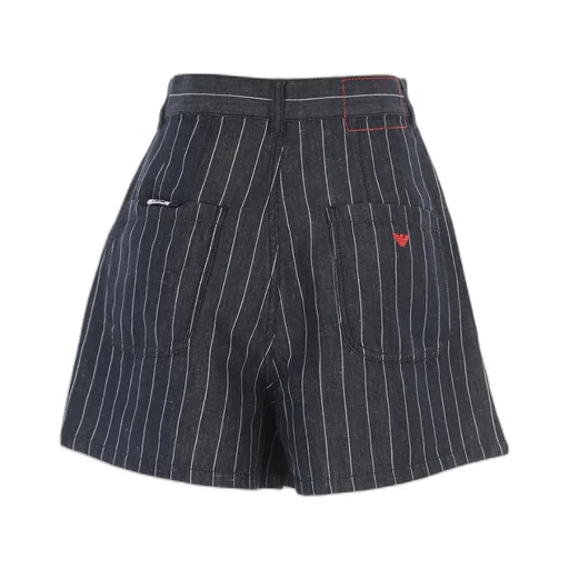 Striped High-Waisted Shorts