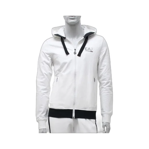 Logo Hooded Zipper Sweater