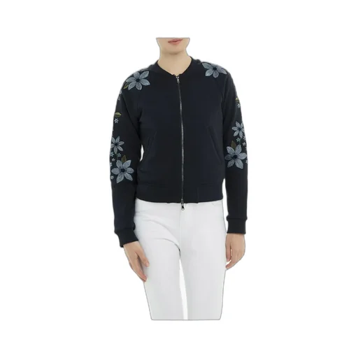 Long-Sleeved Zipper Coat