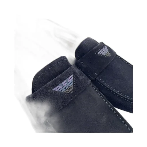 Eagle Label Round-Head Loafers