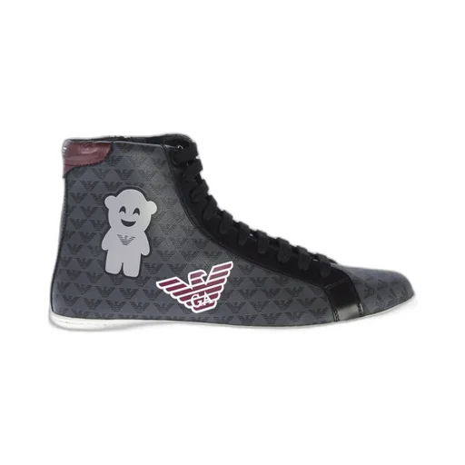 Round-Head Flat High-Top Shoes