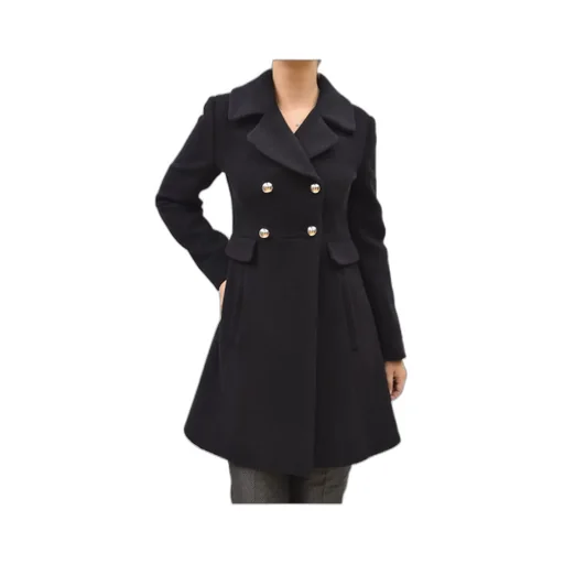 Black Double-Breasted Coat