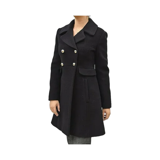 Black Double-Breasted Coat
