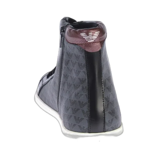 Round-Head Flat High-Top Shoes