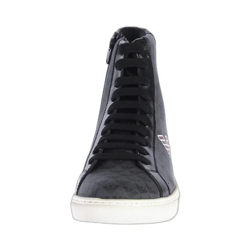 Round-Head Flat High-Top Shoes