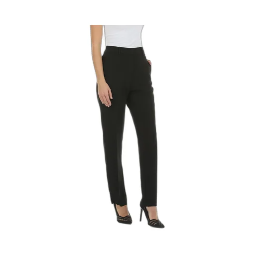 Pressed-Crease Straight Leg Trousers