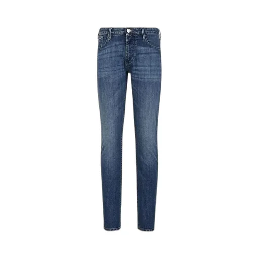 Mid-Rise Contrast Stitched Jeans