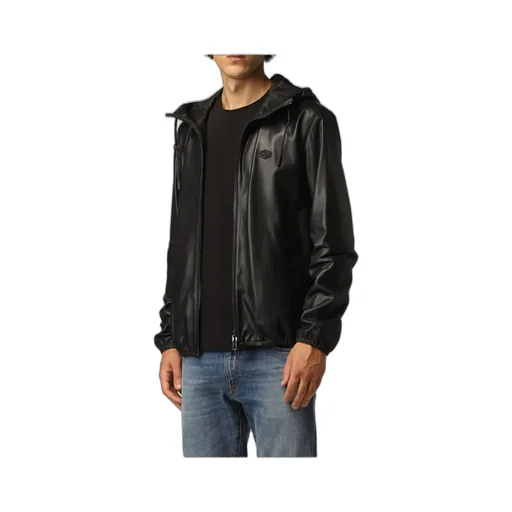 Logo Plaque Drawstring Jacket