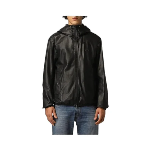 Logo Plaque Drawstring Jacket