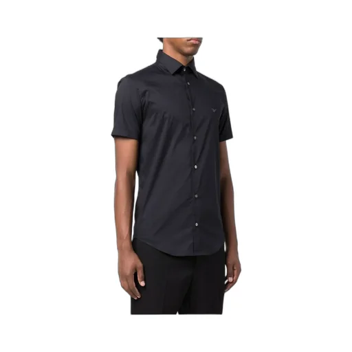 Logo Embroidered Short-Sleeved Shirt