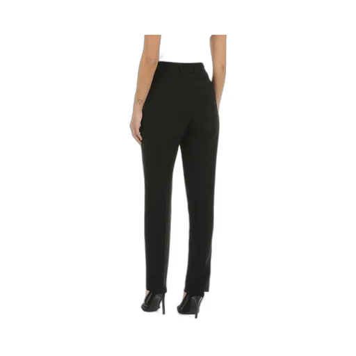 Pressed-Crease Straight Leg Trousers