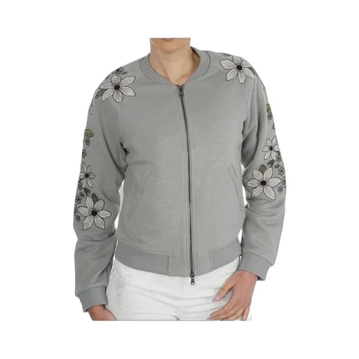 Long-Sleeved Zipper Coat