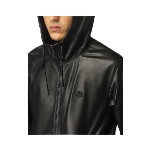 Logo Plaque Drawstring Jacket