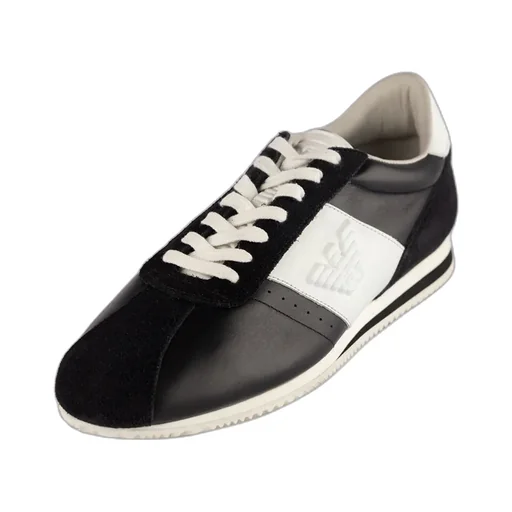 Contrast-Color Lace-Up Casual Sneakers
