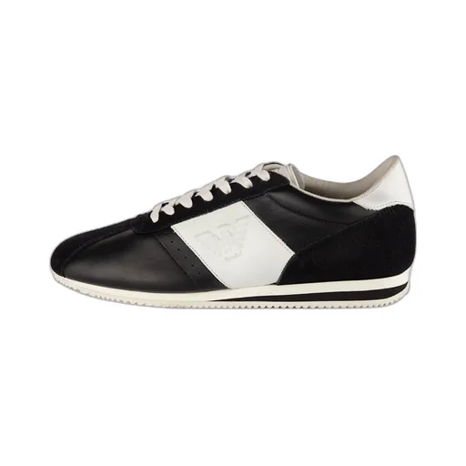 Contrast-Color Lace-Up Casual Sneakers