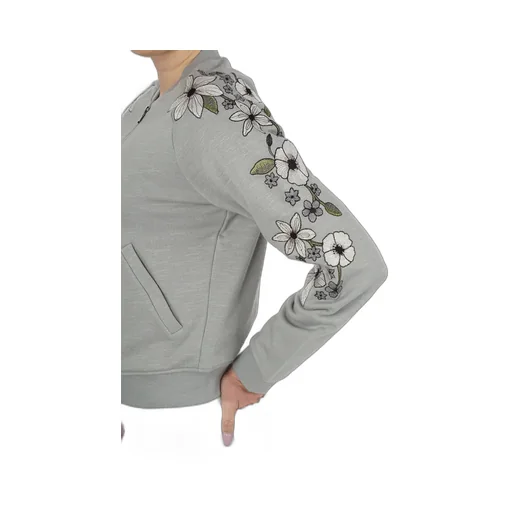 Long-Sleeved Zipper Coat