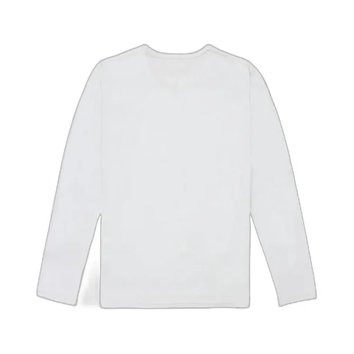 Round Collar And Long-Sleeved T-Shirt