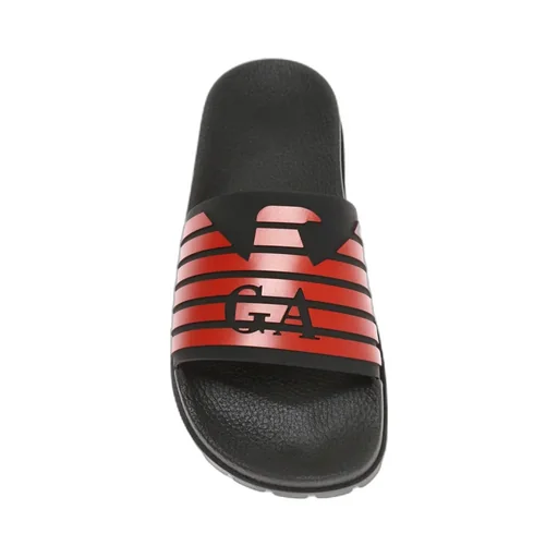 Logo Texture Upper Sandals
