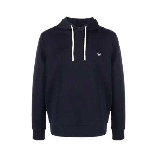 Logo Patch Drawstring Hoodie