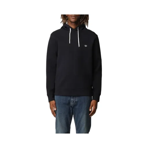 Logo Patch Drawstring Hoodie