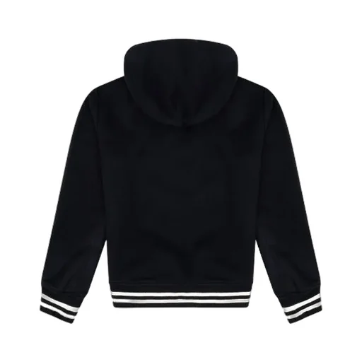 Dark Blue Logo Detail Hoodie