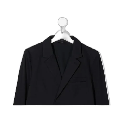 Logo-Embroidered Double-Breasted Blazer