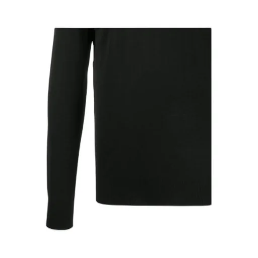 Long-Sleeved Knitted Polo Shirt