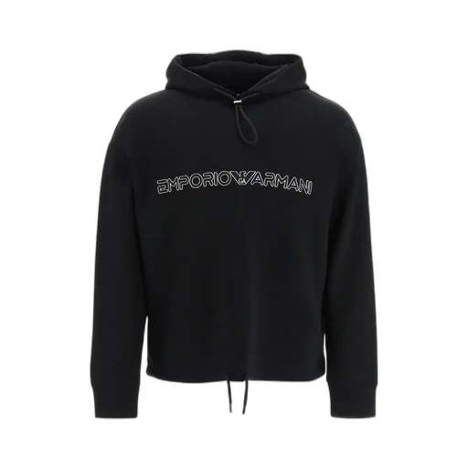 Embroidered-Logo Pullover Hoodie