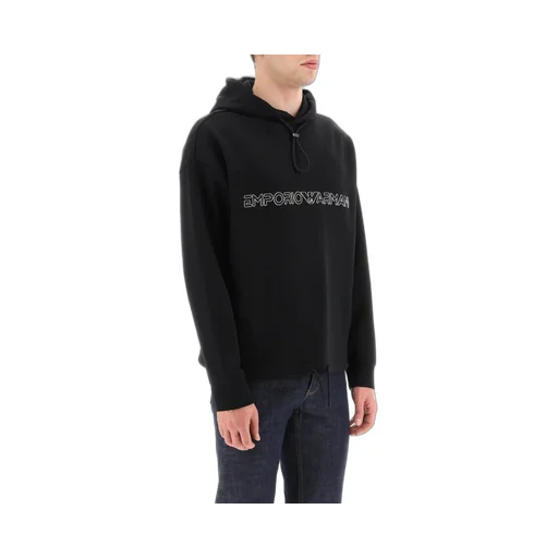 Embroidered-Logo Pullover Hoodie