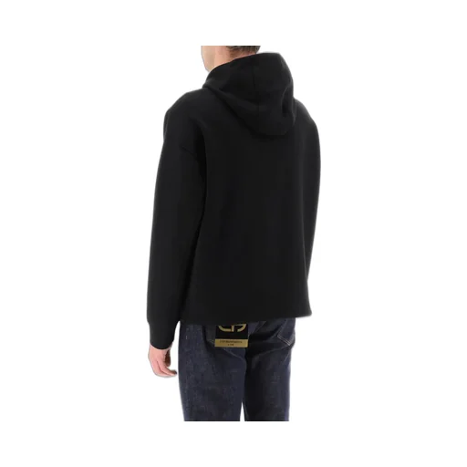 Embroidered-Logo Pullover Hoodie