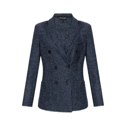 Double Breasted Checked Jacket
