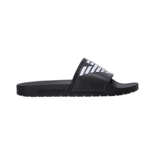 Logo-Embossed Ridged-Sole Slides